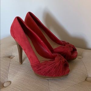 Red Zara heels